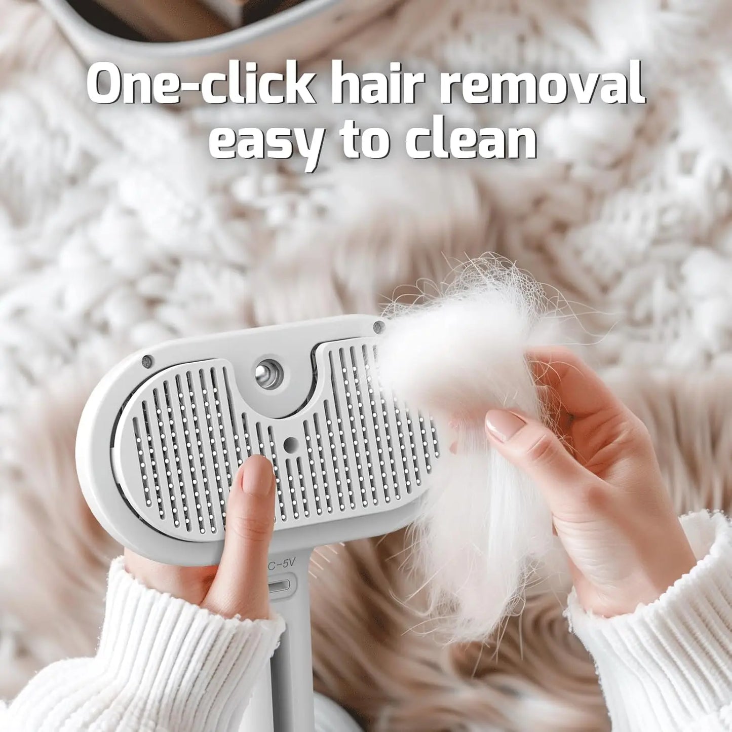Pet Hair Removal Comb with Water