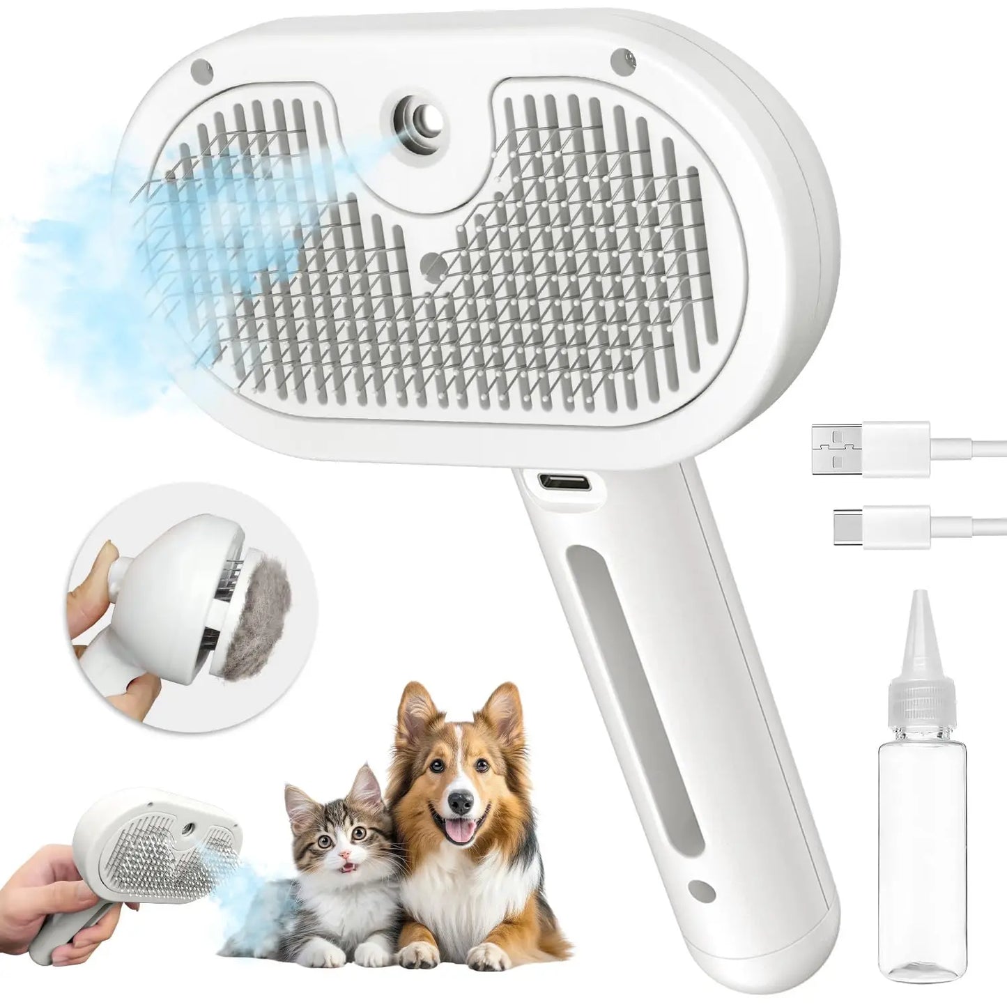 Pet Hair Removal Comb with Water